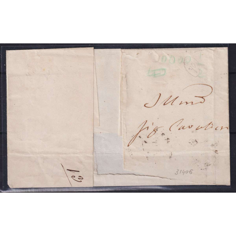 PARMA 1853-55 5 CENTESIMI STRISCIA 3 V. N.6a SU BUSTA CERT.  | Fila...