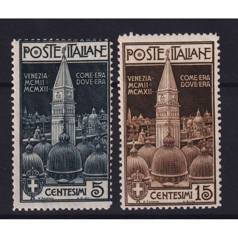 REGNO D'ITALIA 1912 CAMPANILE SAN MARCO 2 V. G.I MNH**  | Filatelia...