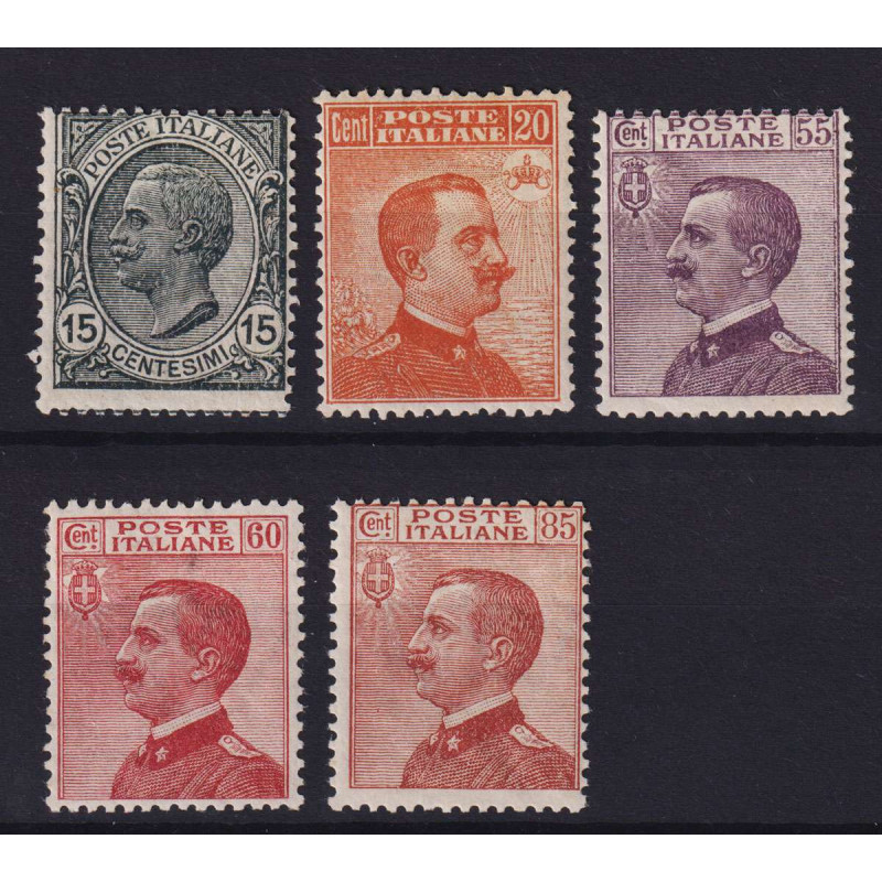 REGNO D'ITALIA 1917-20 SERIE COMPLETA 5 VALORI G.I MNH**  | Filatel...