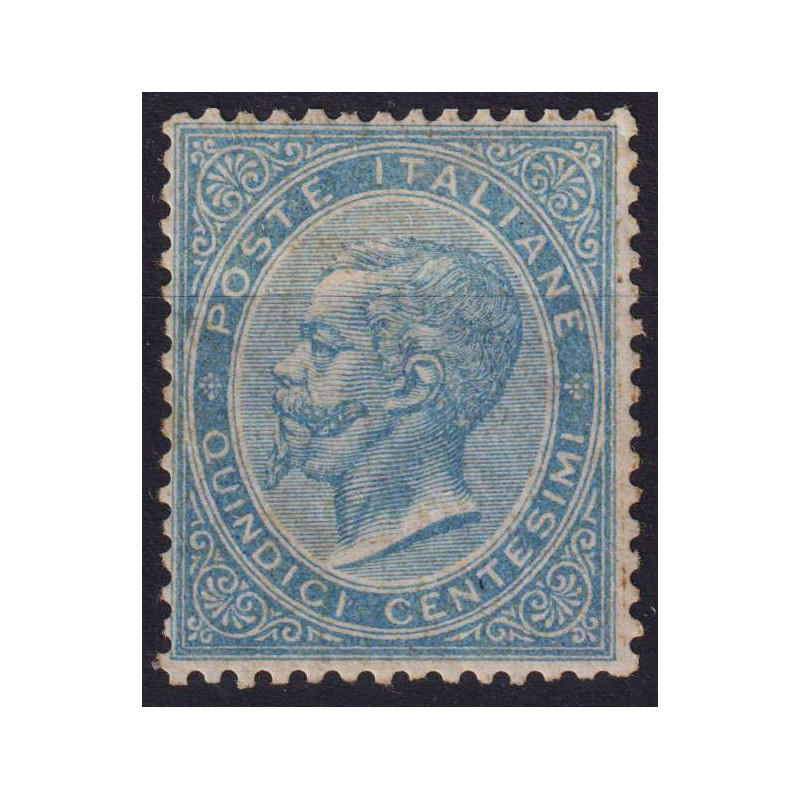 REGNO 1863-65 15 CENTESIMI DE LA RUE LONDRA N.L18 G.O MLH* CERT.  |...
