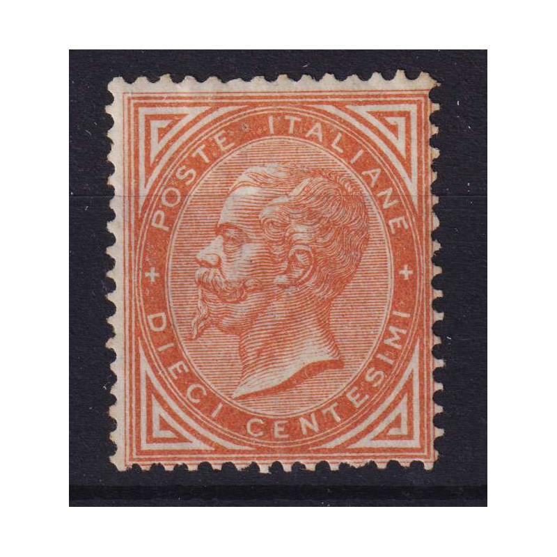REGNO 1863-65 10 CENTESIMI TIRATURA TORINO N.T17 G.O MH* CERT.  | F...
