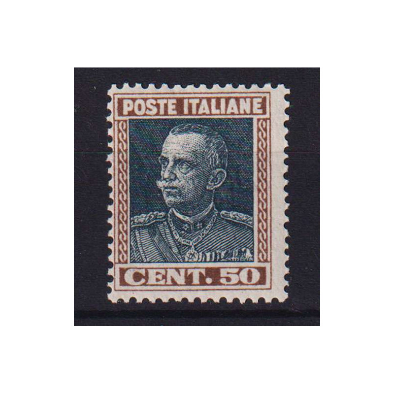REGNO 1927 VITTORIO EMANUELE 50 C. N.218 G.I MNH**  | Filatelia Meloni