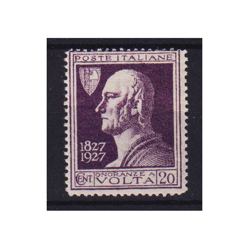 REGNO 1927 VOLTA VIOLETTO N.210A G.I MNH** CERT.  | Filatelia Meloni