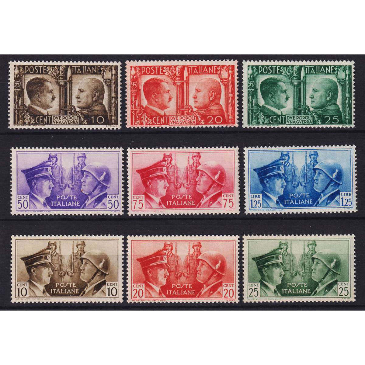 REGNO 1941 FRATELLANZA D'ARMI + NON EMESSA 6 VALORI G.I MNH** | Fi... REGNO 1941 FRATELLANZA D'ARMI + NON EMESSA 6 VALORI G.I MNH** | Fi...