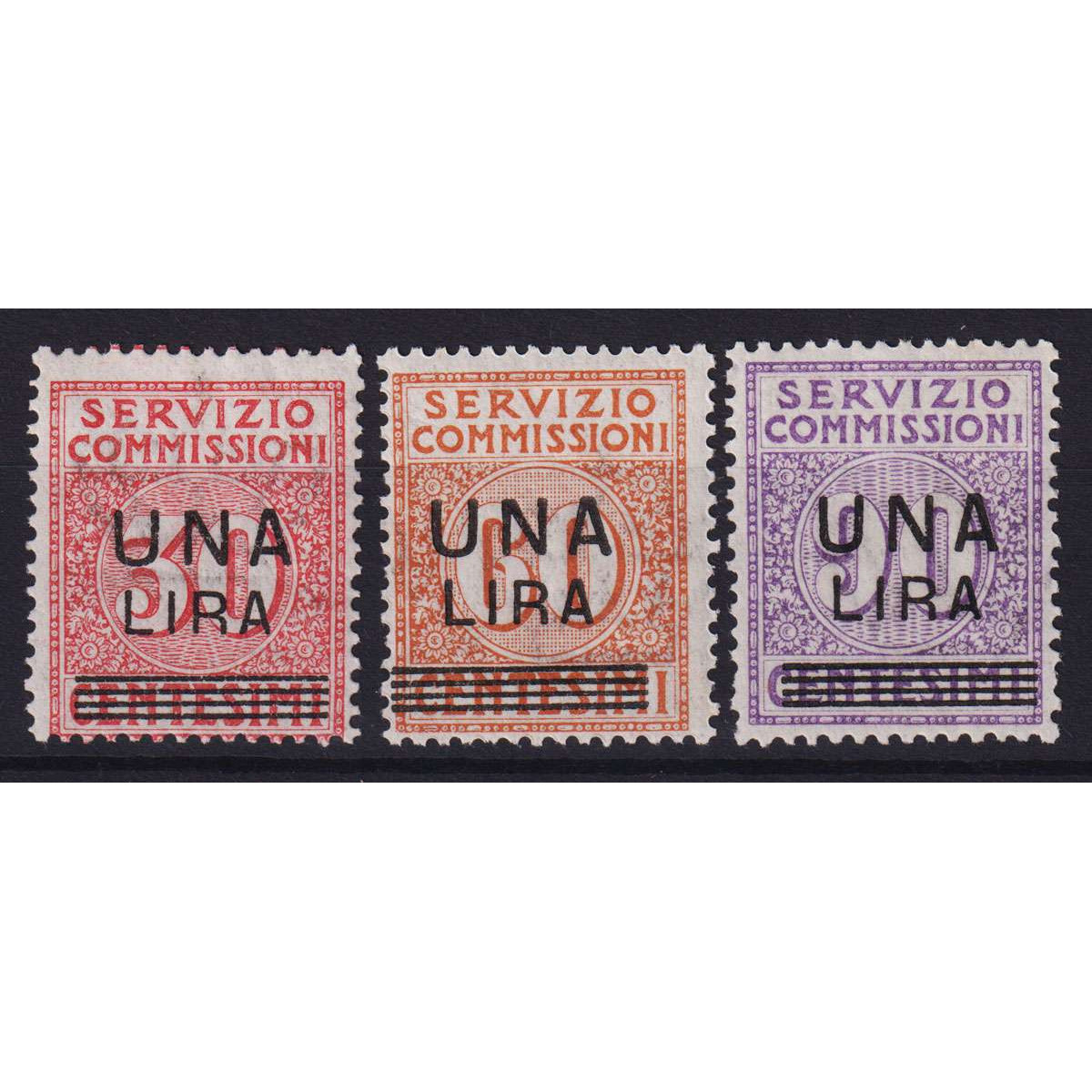 REGNO 1925 SERVIZI COMMISSIONI SOPR. 3 V. G.I MNH** | Filatelia Me... REGNO 1925 SERVIZI COMMISSIONI SOPR. 3 V. G.I MNH** | Filatelia Me...