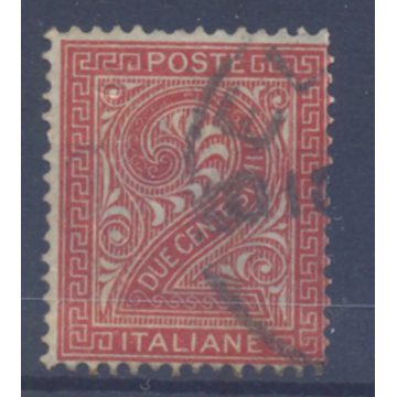 1863 REGNO D' ITALIA 2 c. ROSSO MATTONE N. T15 TORINO US.  | Filate...