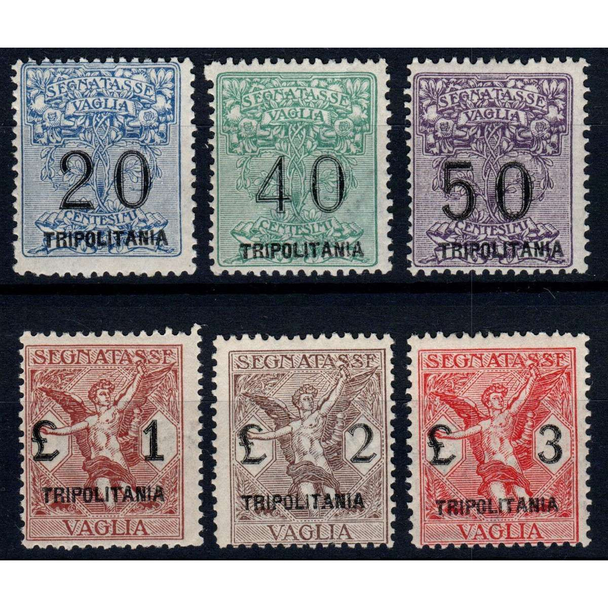 COLONIE 1924 TRIPOLITANIA SEGNATASSE PER VAGLIA 6 V. S. 36 G.O. MH*... COLONIE 1924 TRIPOLITANIA SEGNATASSE PER VAGLIA 6 V. S. 36 G.O. MH*...