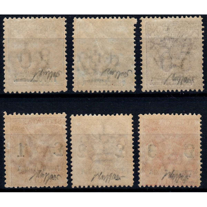 COLONIE 1924 TRIPOLITANIA SEGNATASSE PER VAGLIA 6 V. S. 36 G.O. MH*...