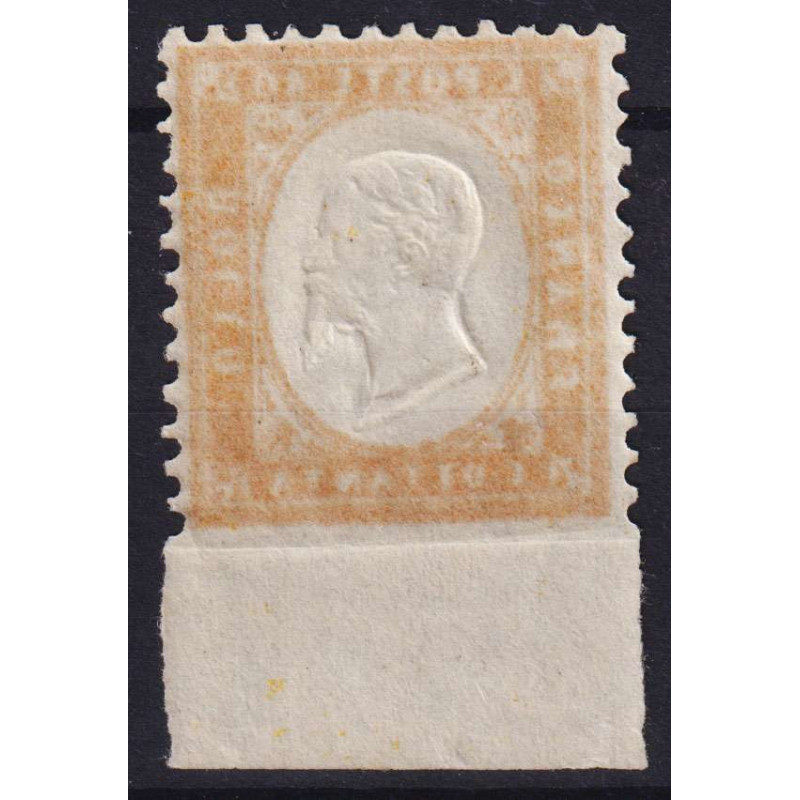 REGNO 1862 80 CENT. VARIETA' NON DENTELLATO N.4I G.I MNH**  | Filat...
