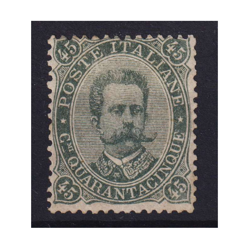 REGNO 1889 UMBERTO I 45 CENTESIMI N.46 G.I MNH** 3 CERT.  | Filatel...