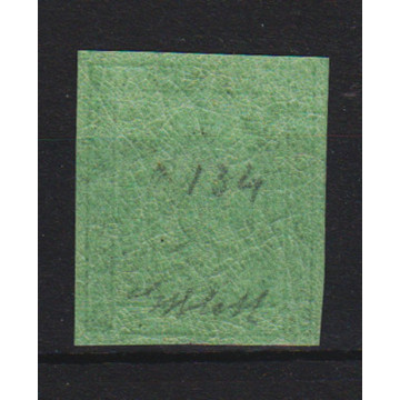 1852 MODENA 5 c. VERDE OLIVA n.8 CON PUNTO CERT. G. BOLAFFI G.I. MN...