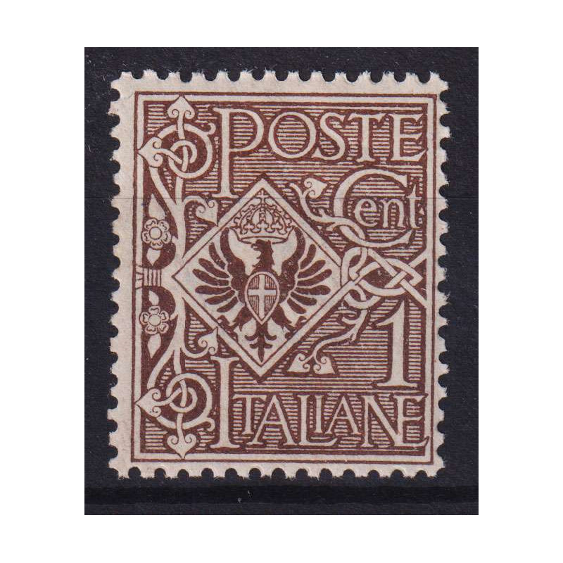 REGNO 1901 FLOREALE 1 CENTESIMO N.68 G.I MNH**  | Filatelia Meloni
