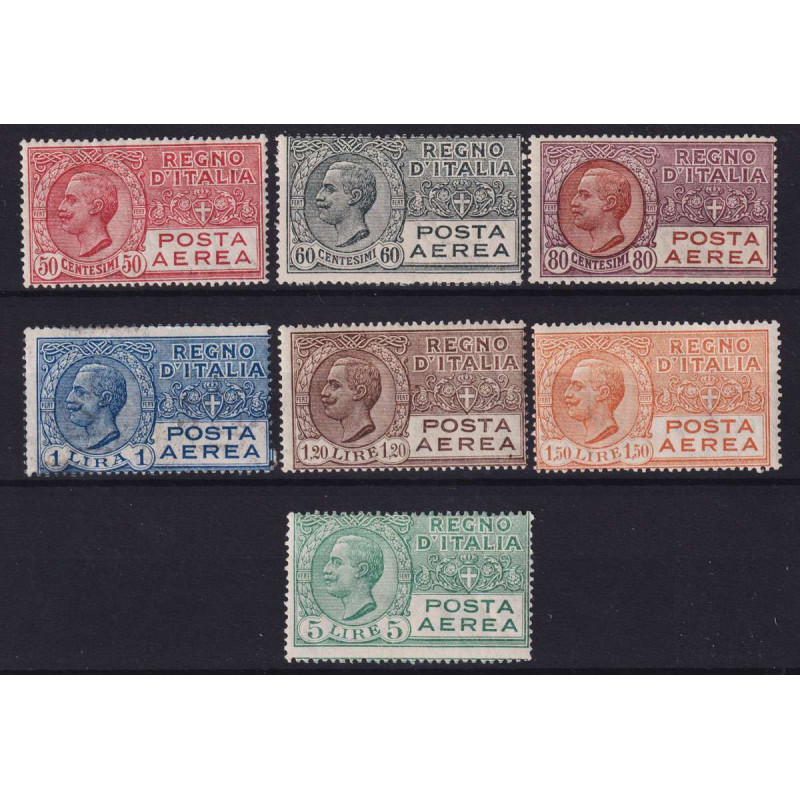 REGNO 1926-28 POSTA AEREA 7 VALORI G.I MNH**  | Filatelia Meloni