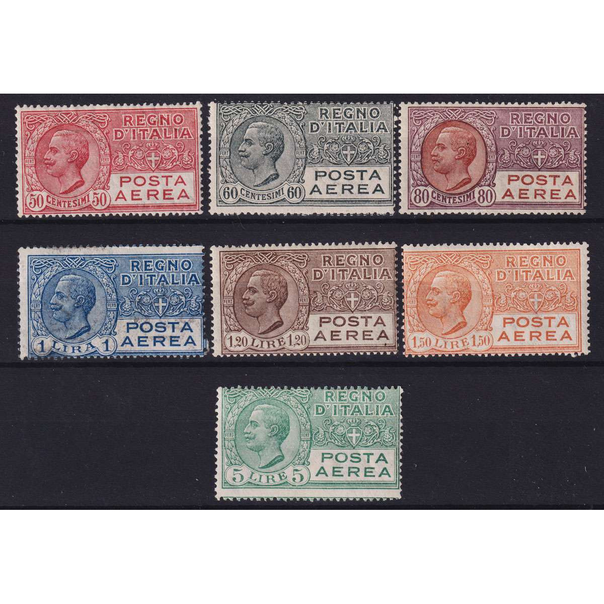 REGNO 1926-28 POSTA AEREA 7 VALORI G.I MNH** | Filatelia Meloni REGNO 1926-28 POSTA AEREA 7 VALORI G.I MNH** | Filatelia Meloni
