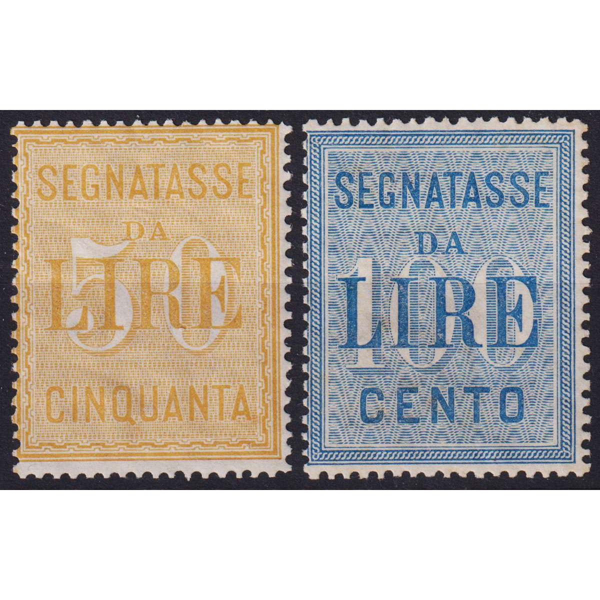 REGNO 1903 SEGNATASSE 2 V. N.31-32 G.I MNH** CERT.  | Filatelia Meloni REGNO 1903 SEGNATASSE 2 V. N.31-32 G.I MNH** CERT.  | Filatelia Meloni