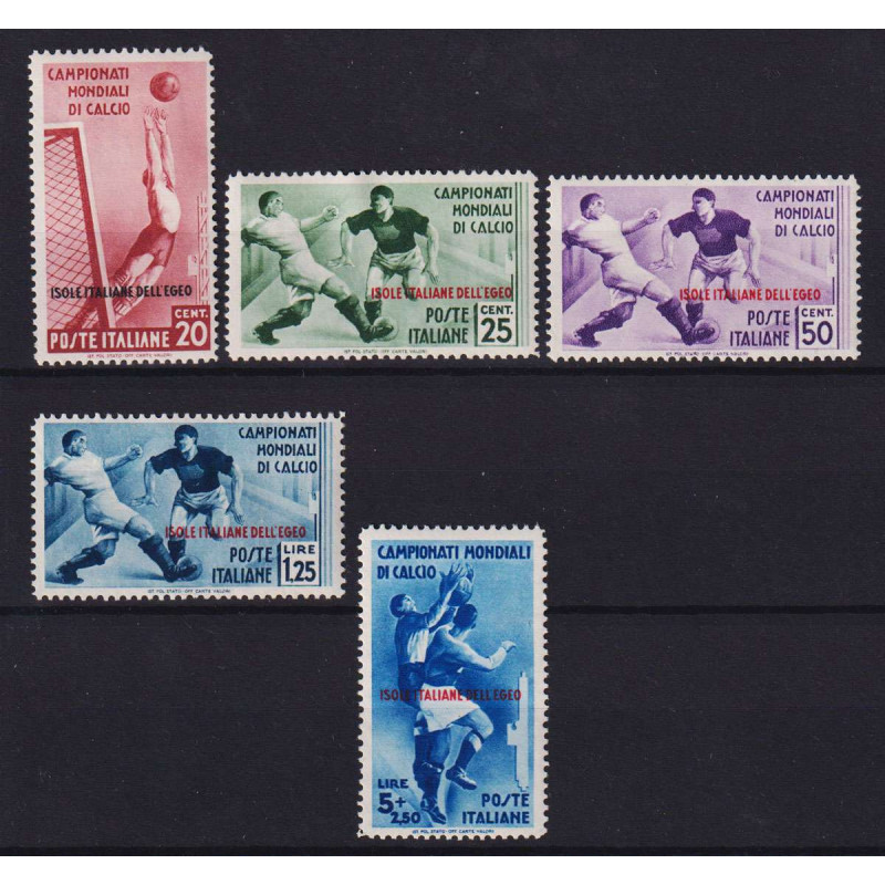COLONIE EGEO 1934 CAMPIONALI MONDIALI DI CALCIO 5 V. G.O MH*  | Fil...