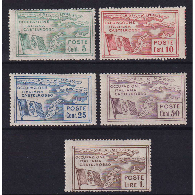 OCCUPAZIONI CASTELROSSO 1923 OCCUPAZIONE ITALIANA DELL'ISOLA 5 V. G...