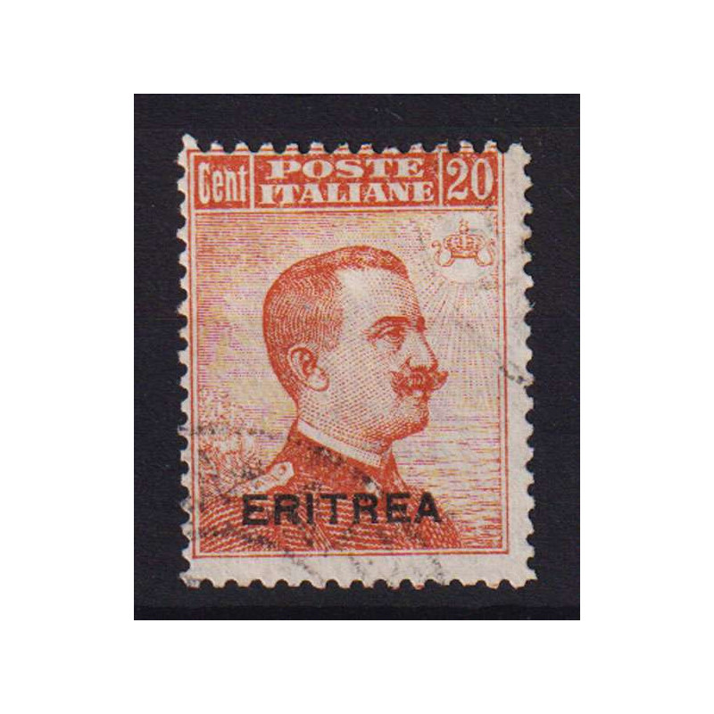 COLONIE ERITREA 1921 MICHETTI 20 CENTESIMI N.49 USATO  | Filatelia ...