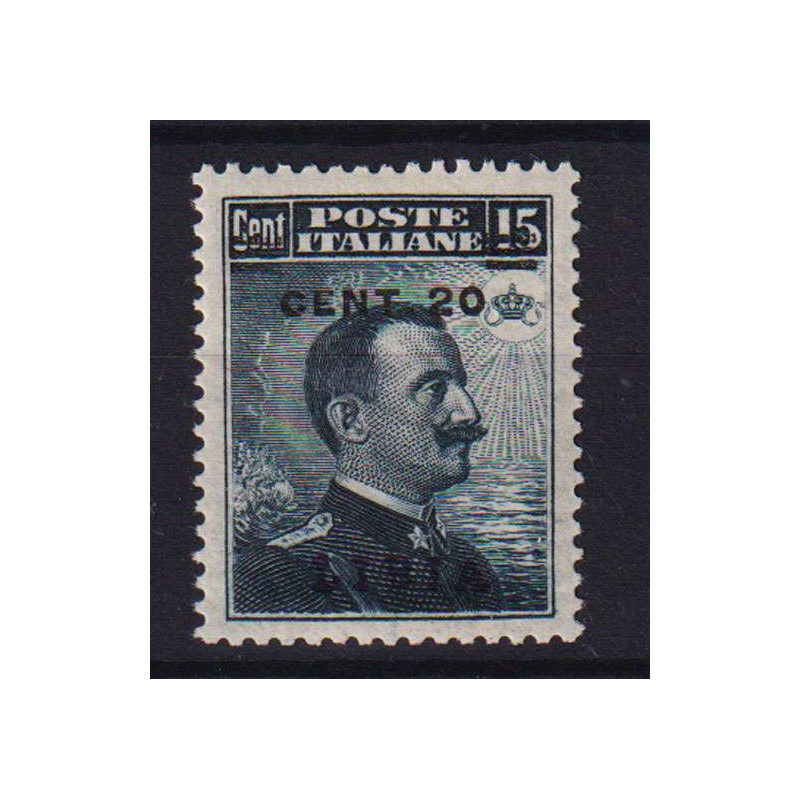 COLONIE LIBIA 1916 MICHETTI 20 C. SU 15 C. N.17 G.I MNH**  | Filate...