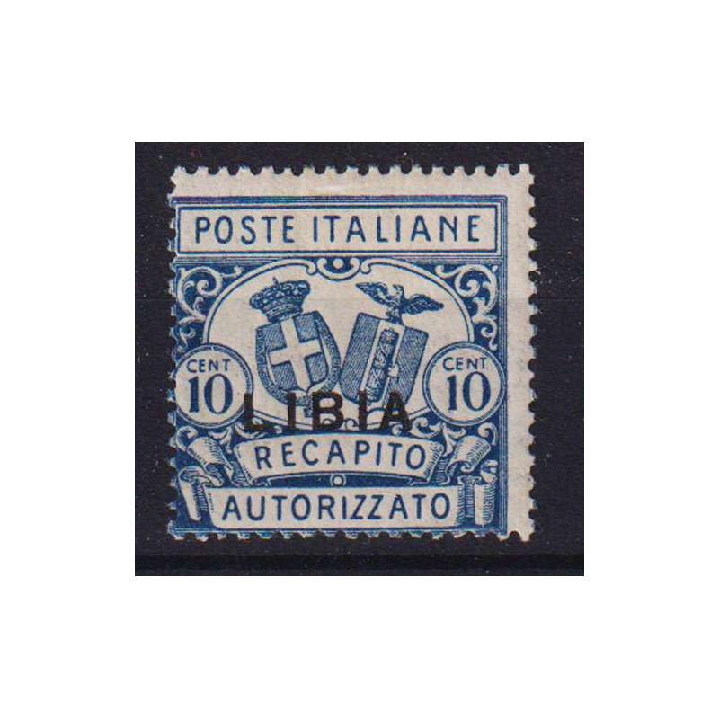 COLONIE LIBIA 1929 RECAPITO AUTORIZZATO DENT.14 N.2 G.O MH*  | Fila...