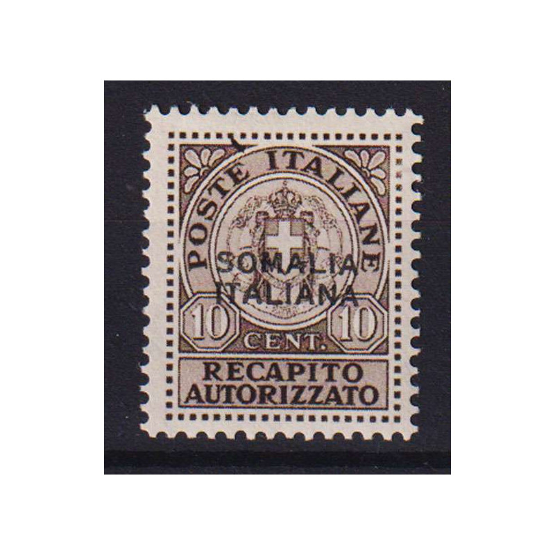 COLONIE SOMALIA 1941 RECAPITO AUTORIZZATO 10 C. N.2 G.O MH*  | Fila...