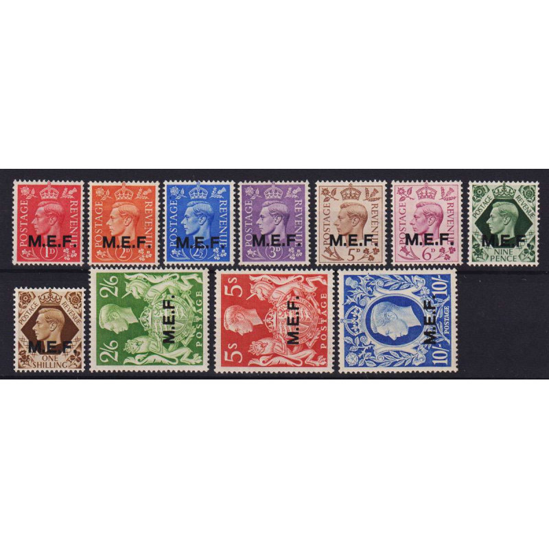 OCCUPAZIONI M.E.F. 1943-47 SERIE COMPLETA LONDRA 11 V. G.O MLH*  | ...