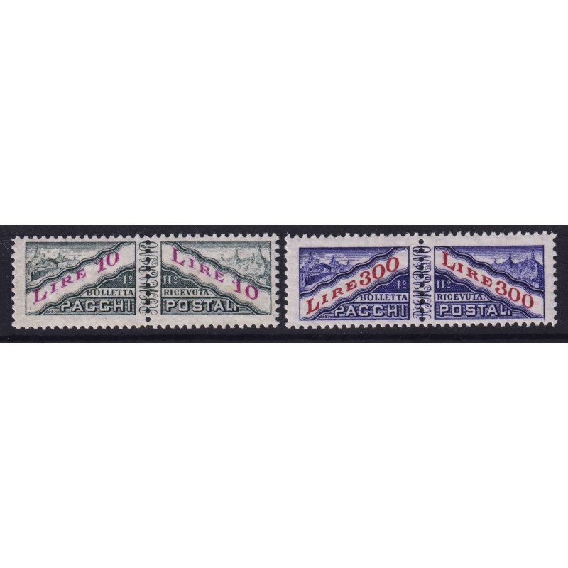 SAN MARINO 1953 PACCHI POSTALI 2 V. N.35-36 G.I MNH**  | Filatelia ...