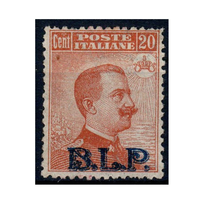 1922 REGNO B.L.P. 20 c. ARANCIO II TIPO n.7 OTTIMA CENTRATURA CERT....