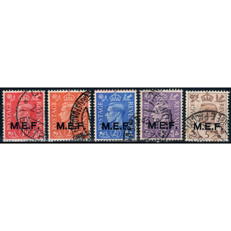 1942 OCC. STRANIERE M.E.F. SOPR. 5 V. US.  | Filatelia Meloni