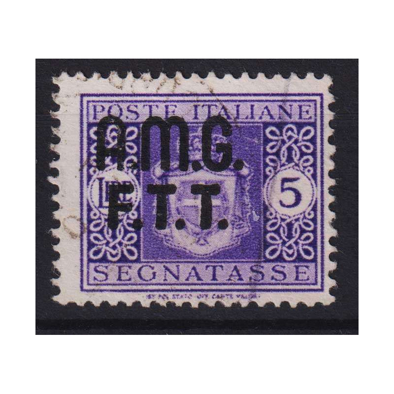 TRIESTE ZONA A 1947 SEGNATASSE 5 LIRE N.4A USATO  | Filatelia Meloni