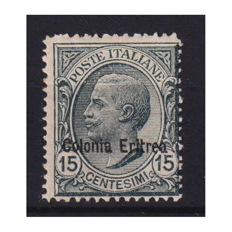 COLONIE ERITREA 1918-20 MICHETTI SOPRASTAMPATO 15 CENT. N.47 G.I MN...