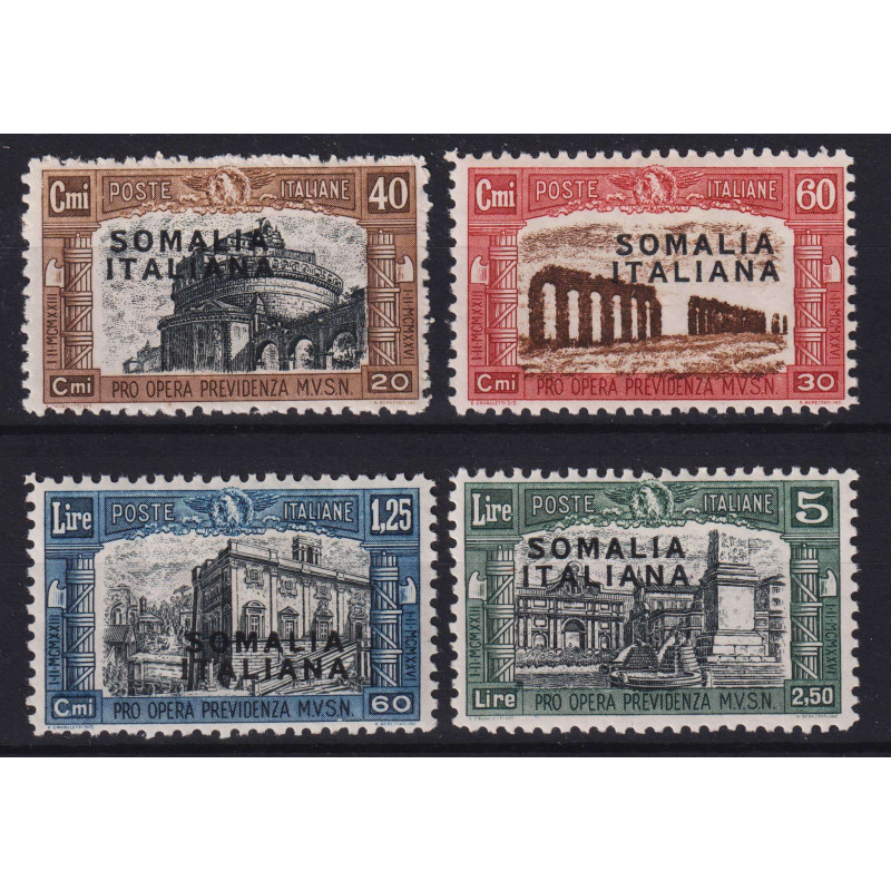 COLONIE SOMALIA 1927 MILIZIA I 4 V. G.O MH*  | Filatelia Meloni