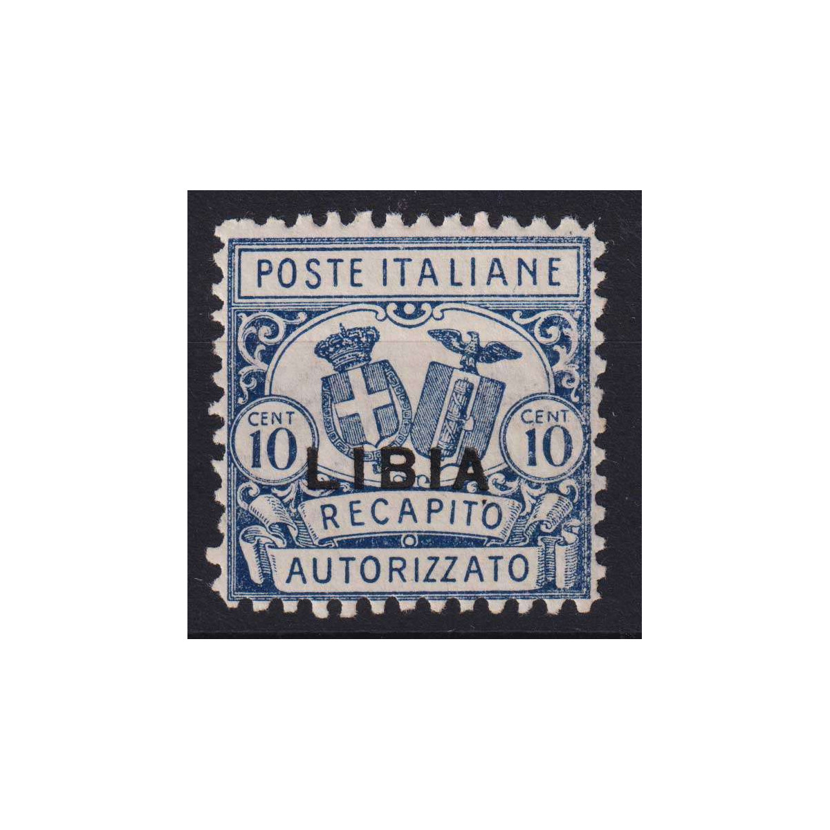 COLONIE LIBIA 1929 RECAPITO AUTORIZZATO 10 C. DENT.11 N.1 G.I MNH**... COLONIE LIBIA 1929 RECAPITO AUTORIZZATO 10 C. DENT.11 N.1 G.I MNH**...