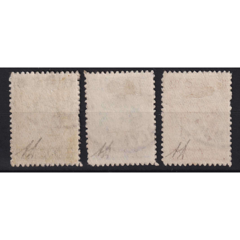 EGEO AMMINISTRAZIONE AUTONOMA 1912 TESTA COLOSSO 3 V. USATI SIGLATI...