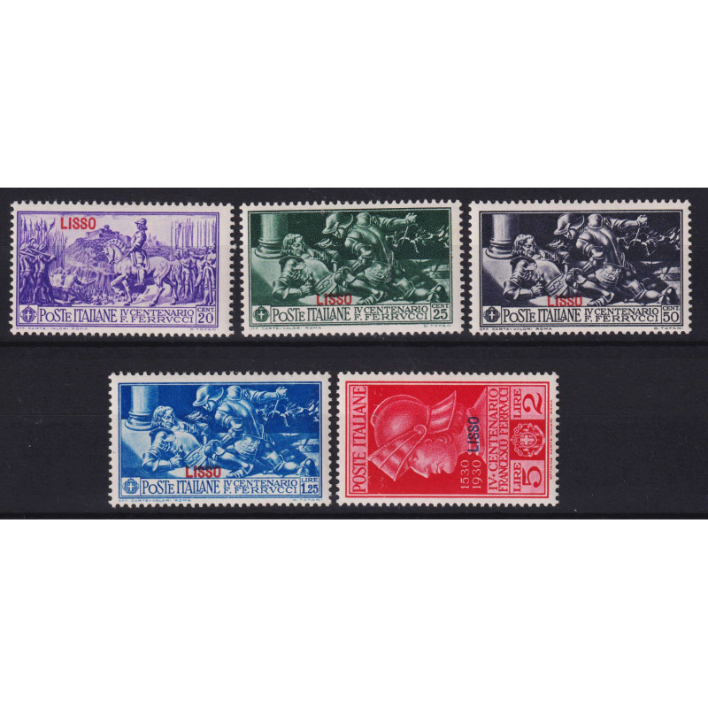 COLONIE EGEO LIPSO 1930 FERRUCCI 5 V. G.O MH*  | Filatelia Meloni