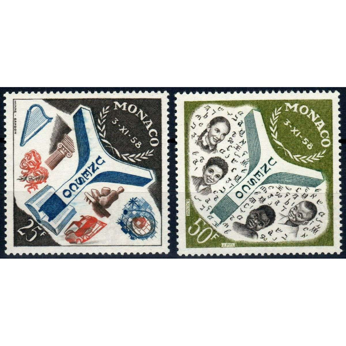 MONACO 1959 PALAZZO DELL'UNESCO A PARIGI G.I MNH** | Filatelia Meloni MONACO 1959 PALAZZO DELL'UNESCO A PARIGI G.I MNH** | Filatelia Meloni