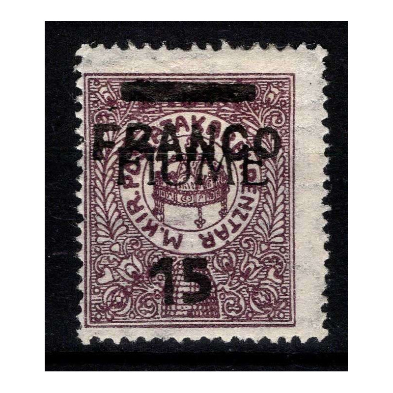 OCCUPAZIONI FIUME 1919 15 SU 10 F. FRANCO FIUME 15 N.31 G.O MH*  | ...