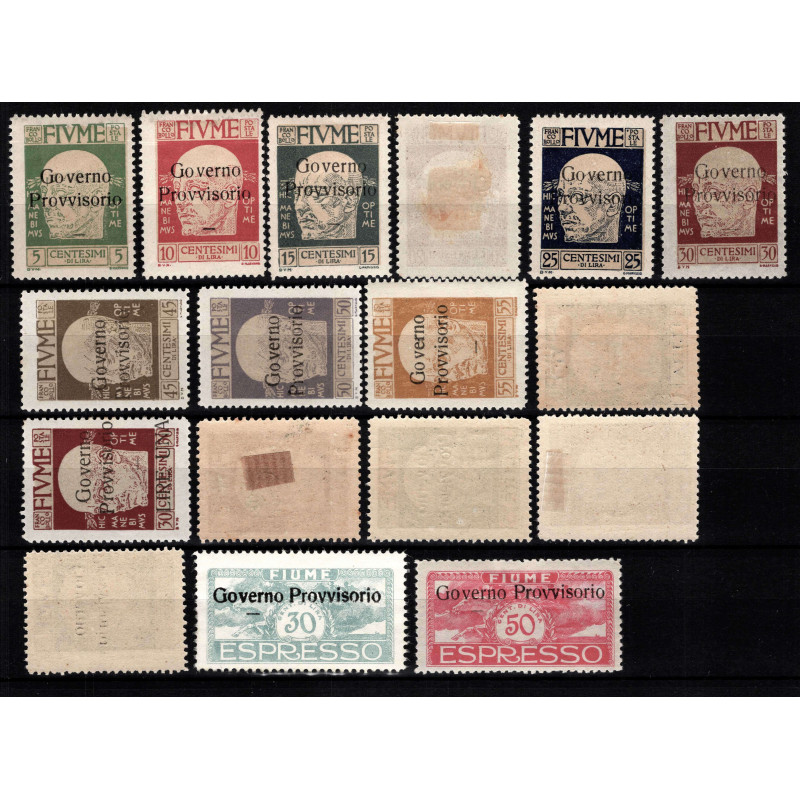 OCCUPAZIONI FIUME 1921 D' ANNUNZIO GOVERNO PROVVISORIO 17 V. G.O MH...