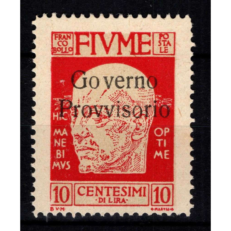 OCCUPAZIONI FIUME 1921 D' ANNUNZIO GOVERNO PROVVISORIO N.176 G.I MN...