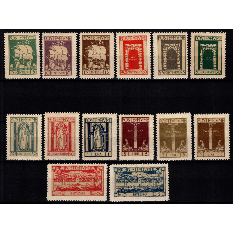OCCUPAZIONI FIUME 1923 SAN VITO E SOGGETTI VARI 14 V. G.O MH*  | Fi...
