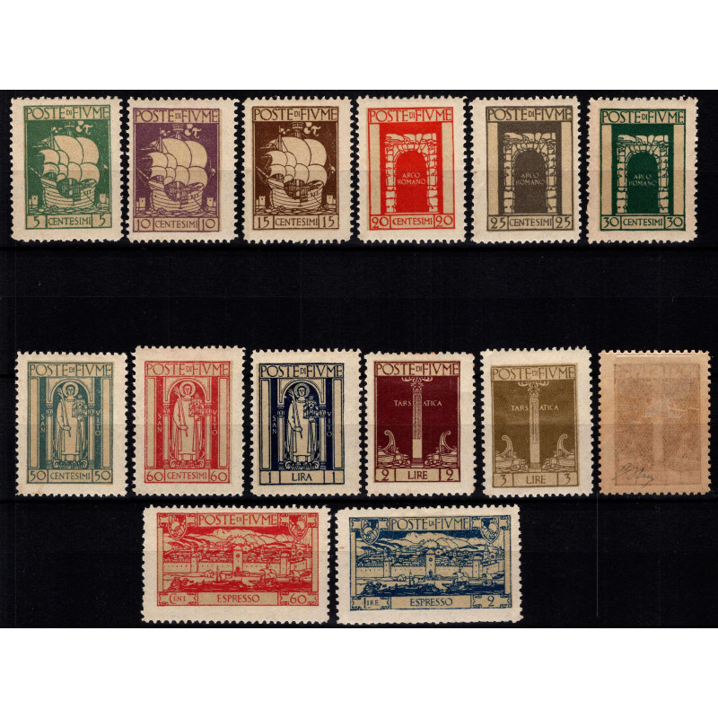 OCCUPAZIONI FIUME 1923 SAN VITO E SOGGETTI VARI 14 V. G.O MH*  | Fi...