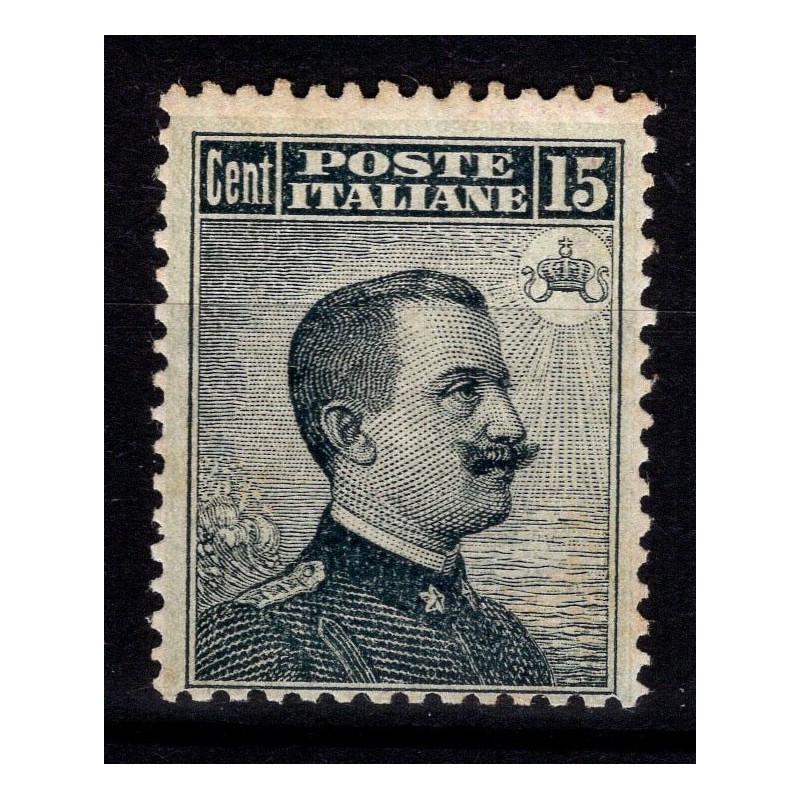 REGNO D'ITALIA 1909 MICHETTI 15 CENTESIMI N.86 G.I MNH** CERT.  | F...