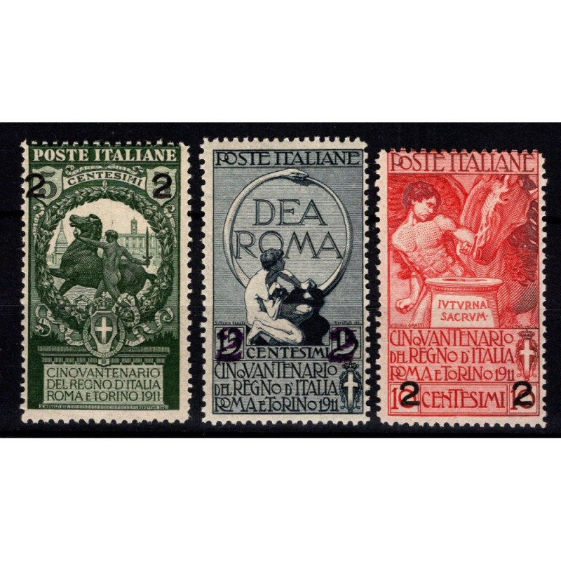 REGNO D'ITALIA 1913 UNITA' D'ITALIA 3 V. G.I MNH**  | Filatelia Meloni