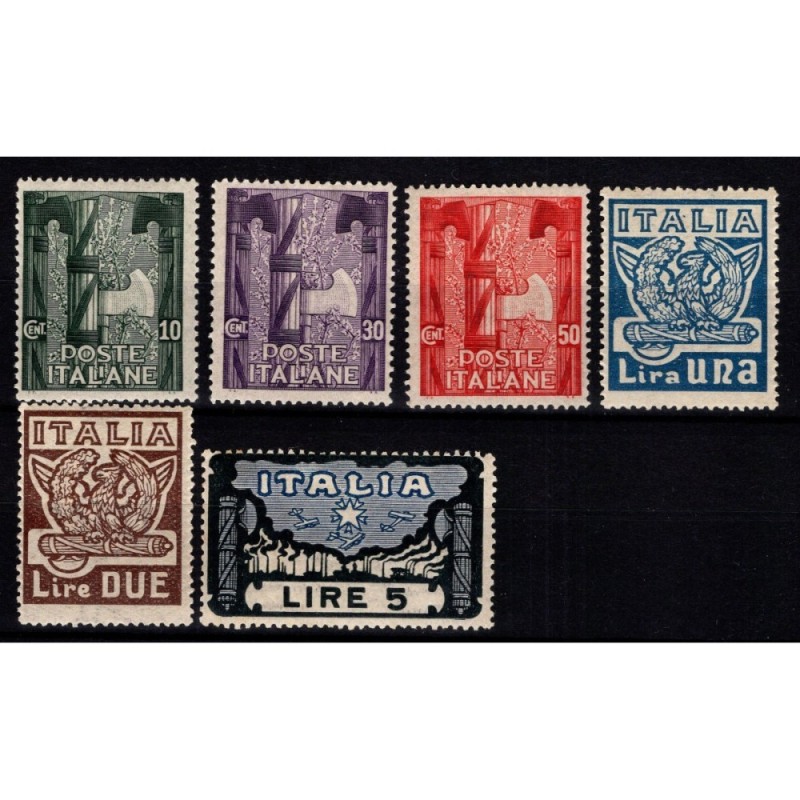 REGNO D'ITALIA 1923 MARCIA SU ROMA 6 V. G.I MNH**  | Filatelia Meloni