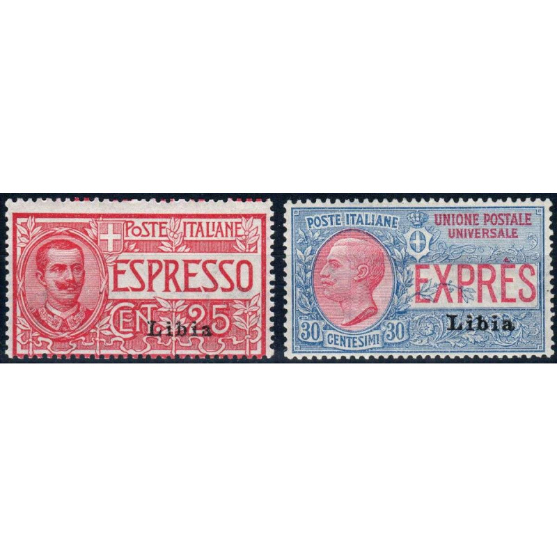 COLONIE LIBIA 1915 ESPRESSI 2 VALORI G.I MNH**  | Filatelia Meloni