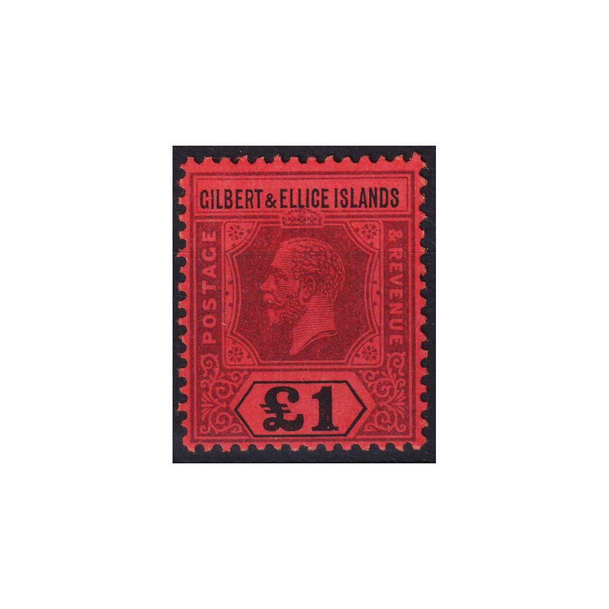 COLONIE INGLESI GILBERT E ELLICE 1912 GIORGIO V 1 POUND N.24 G.O ML... COLONIE INGLESI GILBERT E ELLICE 1912 GIORGIO V 1 POUND N.24 G.O ML...