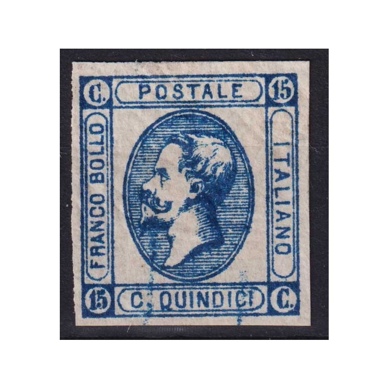 REGNO D'ITALIA 1863 15 CENTESIMI MATRAIRE GOMMA SCREPOLATA G.I MNH*...