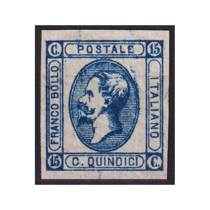 REGNO D'ITALIA 1863 15 CENTESIMI MATRAIRE GOMMA SCREPOLATA G.I MNH*...