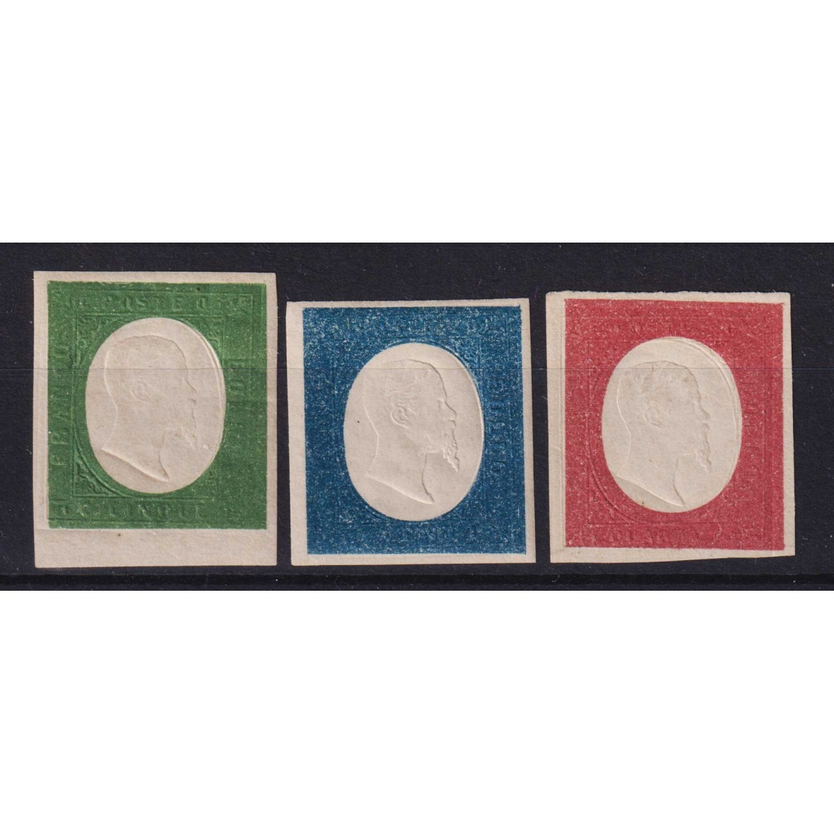 SARDEGNA 1854 SERIE COMPLETA NON EMESSI N.10a-12 G.I MNH** CERT. |... SARDEGNA 1854 SERIE COMPLETA NON EMESSI N.10a-12 G.I MNH** CERT. |...