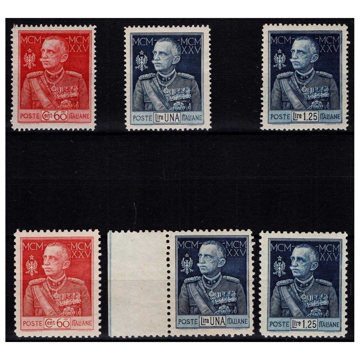 REGNO D'ITALIA 1925-26 GIUBILEO DEL RE 6 V. G.I MNH** CENTRATI CERT... REGNO D'ITALIA 1925-26 GIUBILEO DEL RE 6 V. G.I MNH** CENTRATI CERT...
